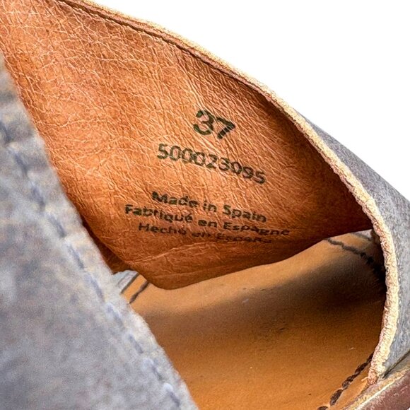 Free People Mont‎ Blanc Distressed Leather Cutout Sandals - Picture 5 of 11